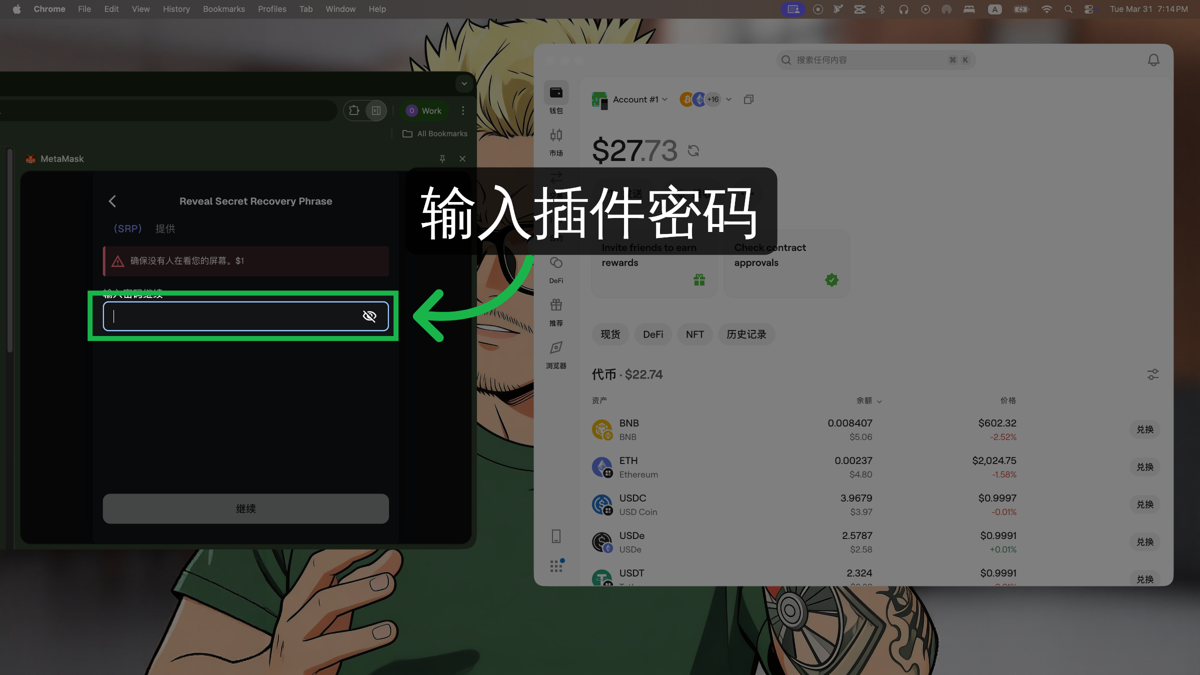 输入插件密码